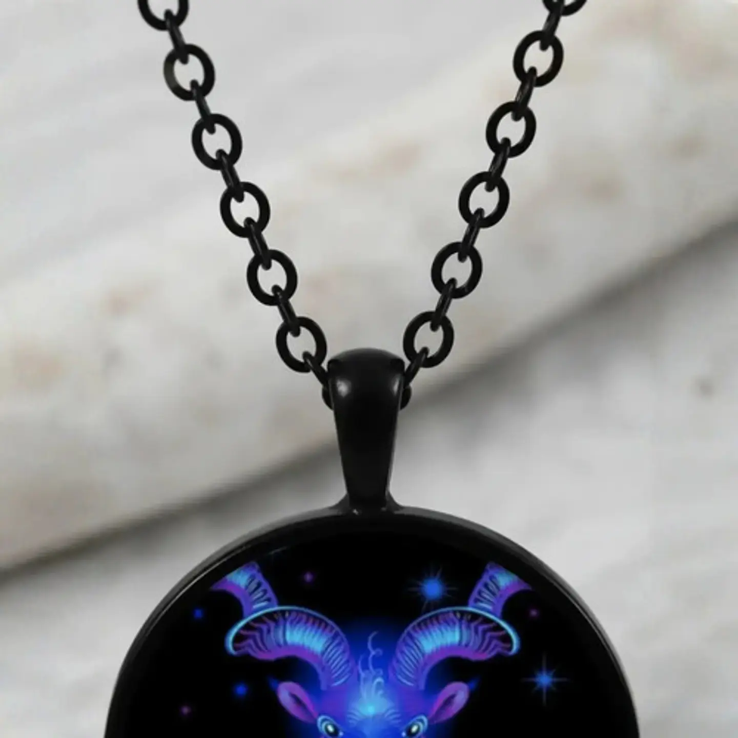 Collar Para Hombres Y Mujeres Dije Cristal Signos Zodiacales 23