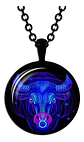 Collar Para Hombres Y Mujeres Dije Cristal Signos Zodiacales - Miniatura 27