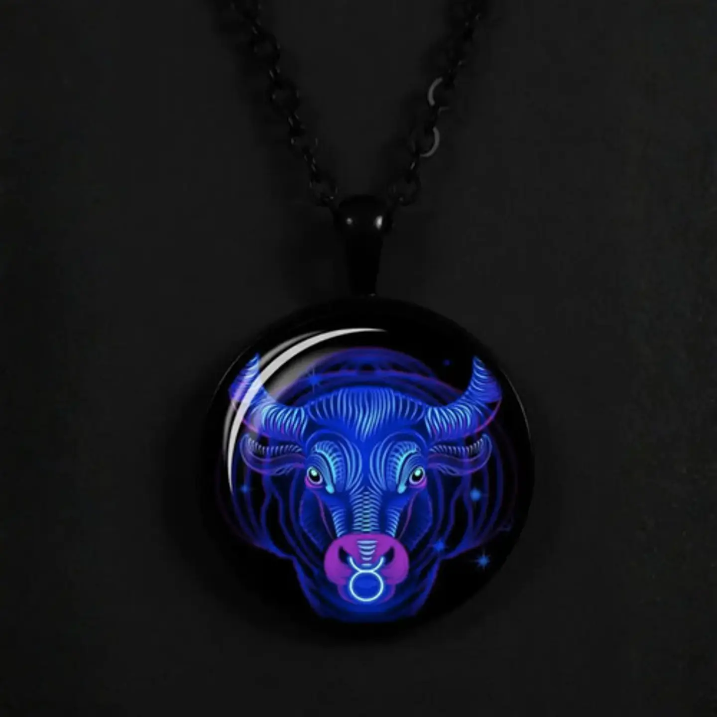 Collar Para Hombres Y Mujeres Dije Cristal Signos Zodiacales 31