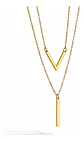 Collar Para Mujer Dijesen V Geométrico  Estilo K Pop Minimal - Miniatura 1