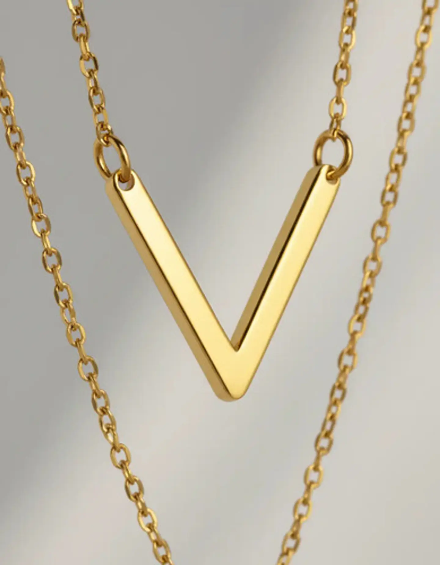 Collar Para Mujer Dijesen V Geométrico  Estilo K Pop Minimal 2