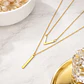 Collar Para Mujer Dijesen V Geométrico  Estilo K Pop Minimal - Miniatura 3