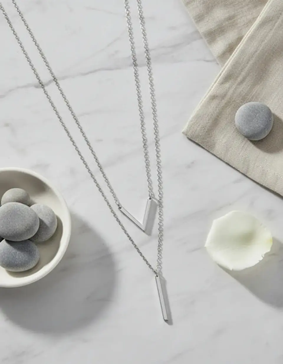 Collar Para Mujer Dijesen V Geométrico  Estilo K Pop Minimal 12