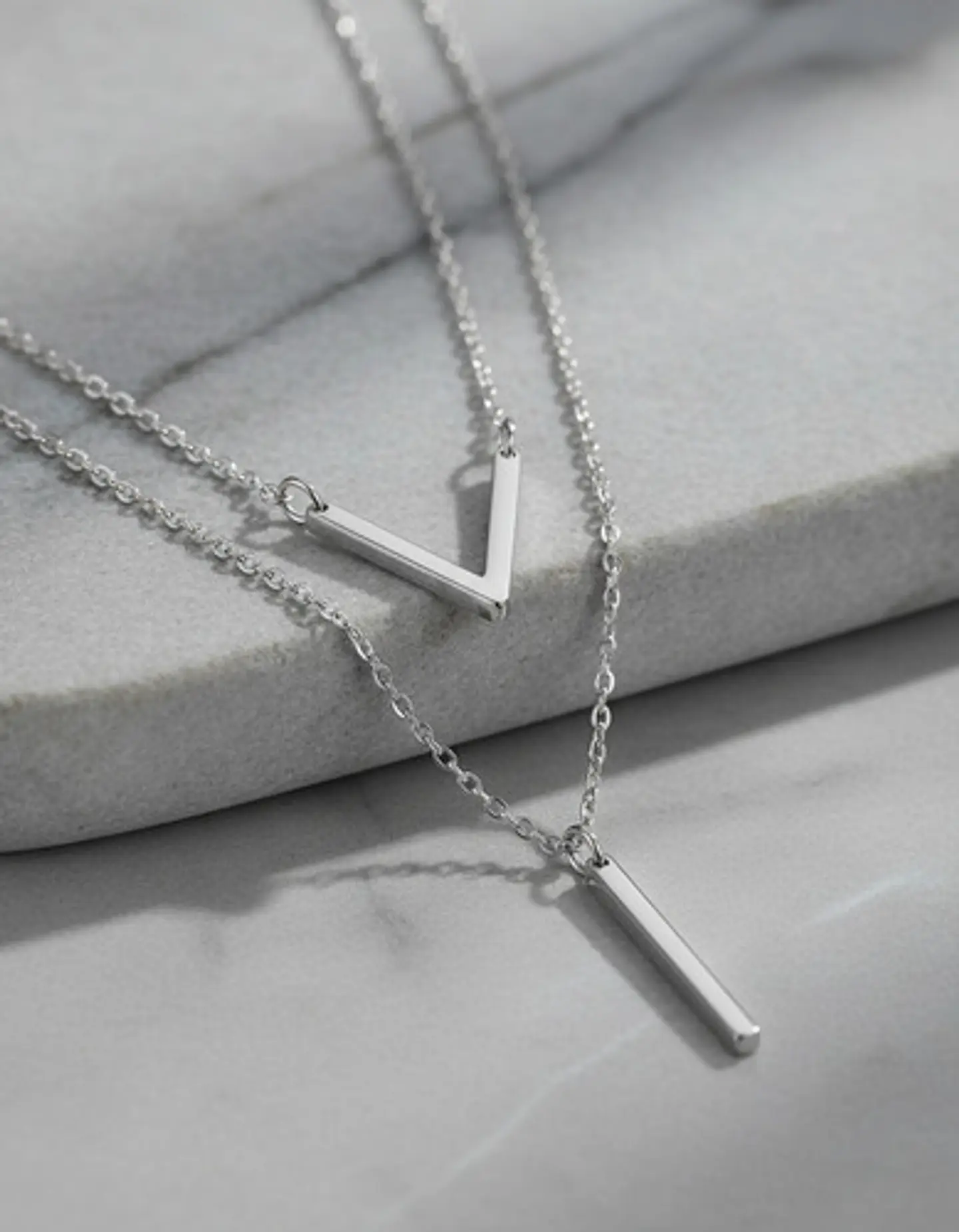 Collar Para Mujer Dijesen V Geométrico  Estilo K Pop Minimal 13