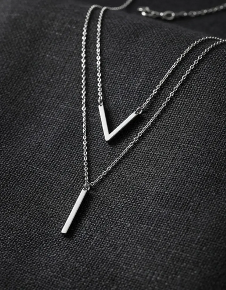 Collar Para Mujer Dijesen V Geométrico  Estilo K Pop Minimal 20