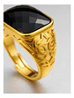 Anillo Para Hombre Mujer Piedra Cristal Ajustable Color Oro - Miniatura 12