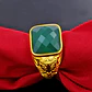 Anillo Para Hombre Mujer Piedra Cristal Ajustable Color Oro - Miniatura 23