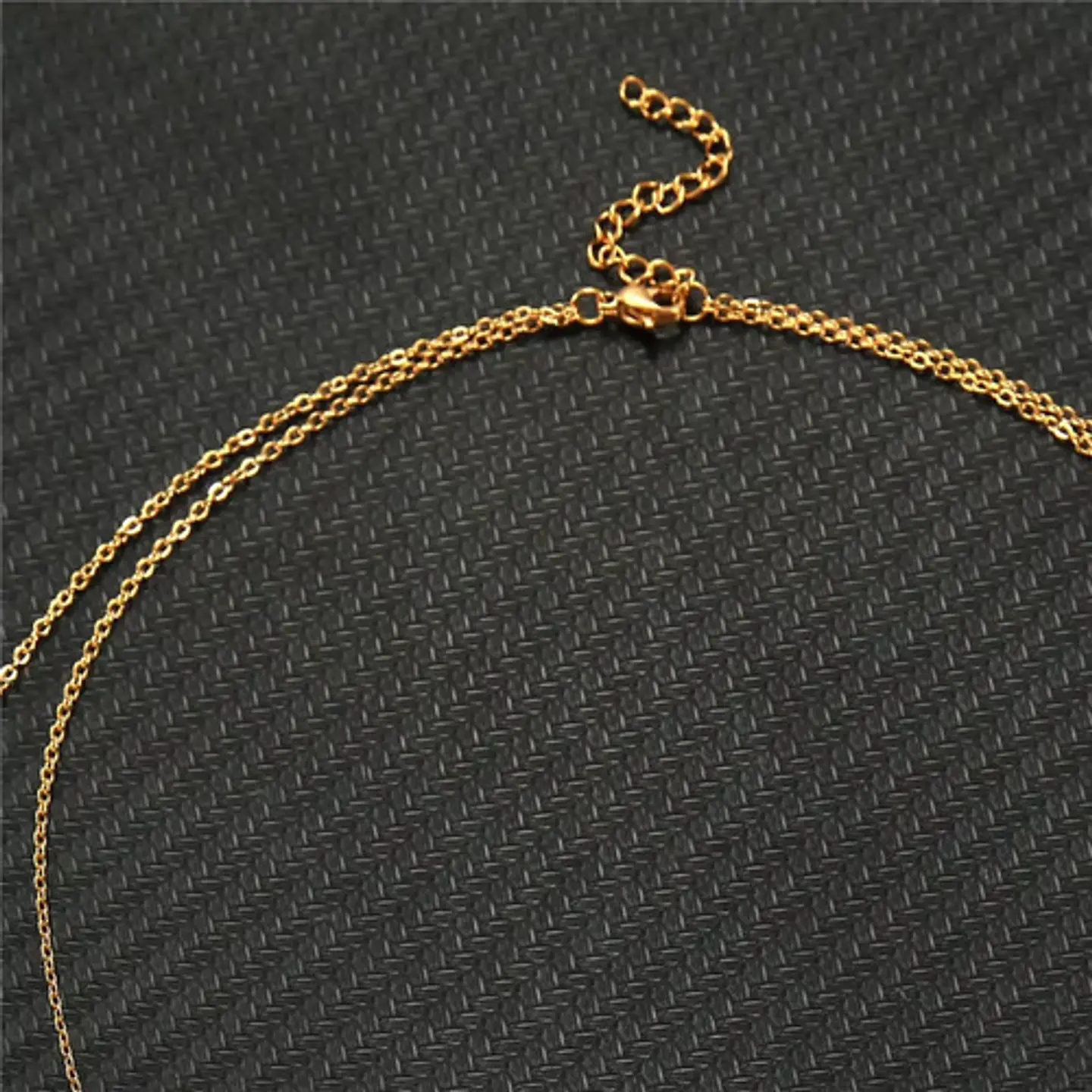 Collar Para Mujer Dijes Geométrico Doble Estilo Kpop Minimal 10