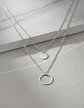 Collar Para Mujer Dijes Geométrico Doble Estilo Kpop Minimal - Miniatura 13