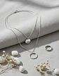Collar Para Mujer Dijes Geométrico Doble Estilo Kpop Minimal - Miniatura 14