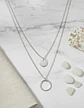 Collar Para Mujer Dijes Geométrico Doble Estilo Kpop Minimal - Miniatura 15