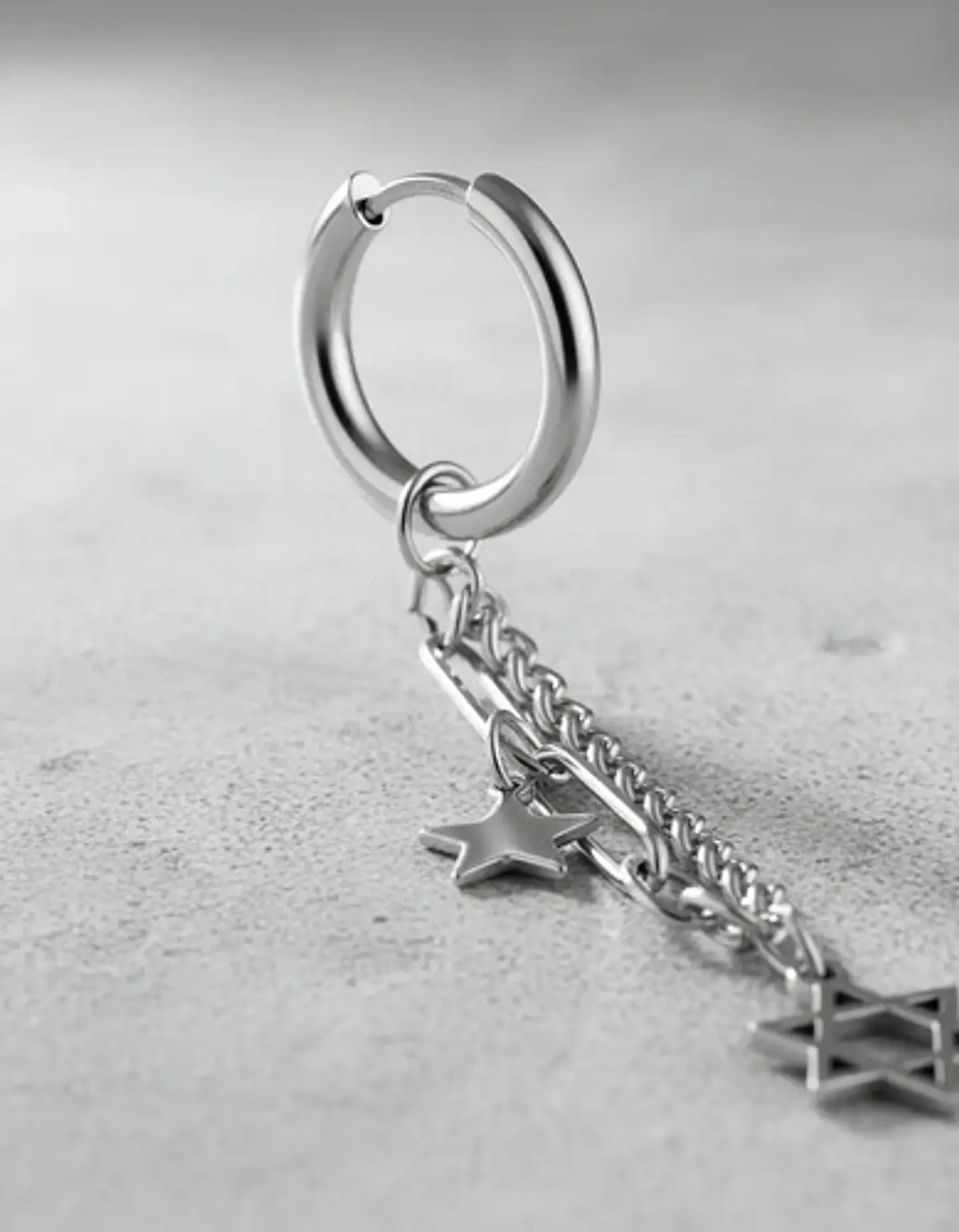 Aretes Para Hombre Mujer Pendientes Estrella De David Cadena 9
