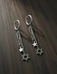 Aretes Para Hombre Mujer Pendientes Estrella De David Cadena - Miniatura 11