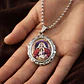 Collar Para Hombres Mujeres Dije Medallón De La Virgen María - Miniatura 7
