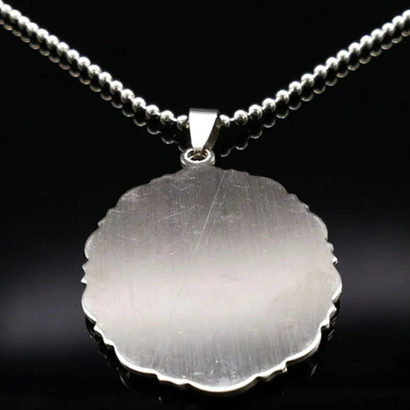 Collar Para Hombres Mujeres Dije Medallón De La Virgen María 17