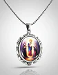 Collar Para Hombres Mujeres Dije Medallón De La Virgen María - Miniatura 19