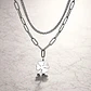 Collar Doble Gargantilla Para Mujer Dije Trébol De La Suerte - Miniatura 8