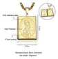 Collar Para Hombre Y Mujer Dije Relicario De La Virgen María - Miniatura 2