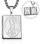 Collar Para Hombre Y Mujer Dije Relicario De La Virgen María - Miniatura 10