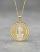 Collar Para Hombre Mujer Dije Medalla San Benito Doble Cara - Miniatura 3