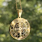 Collar Para Hombre Mujer Dije Medalla San Benito Doble Cara - Miniatura 5
