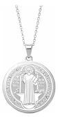 Collar Para Hombre Mujer Dije Medalla San Benito Doble Cara - Miniatura 17