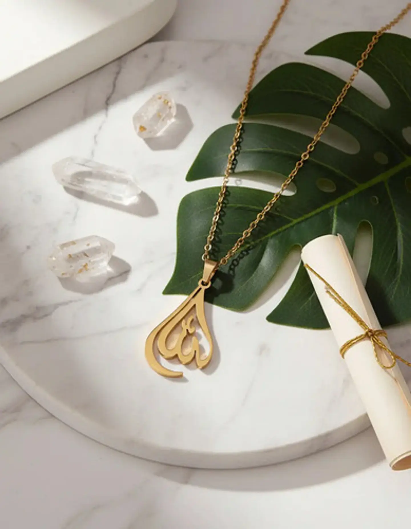 Collar Para Hombres Y Mujeres Dije Allah En Caligrafía Árabe 2