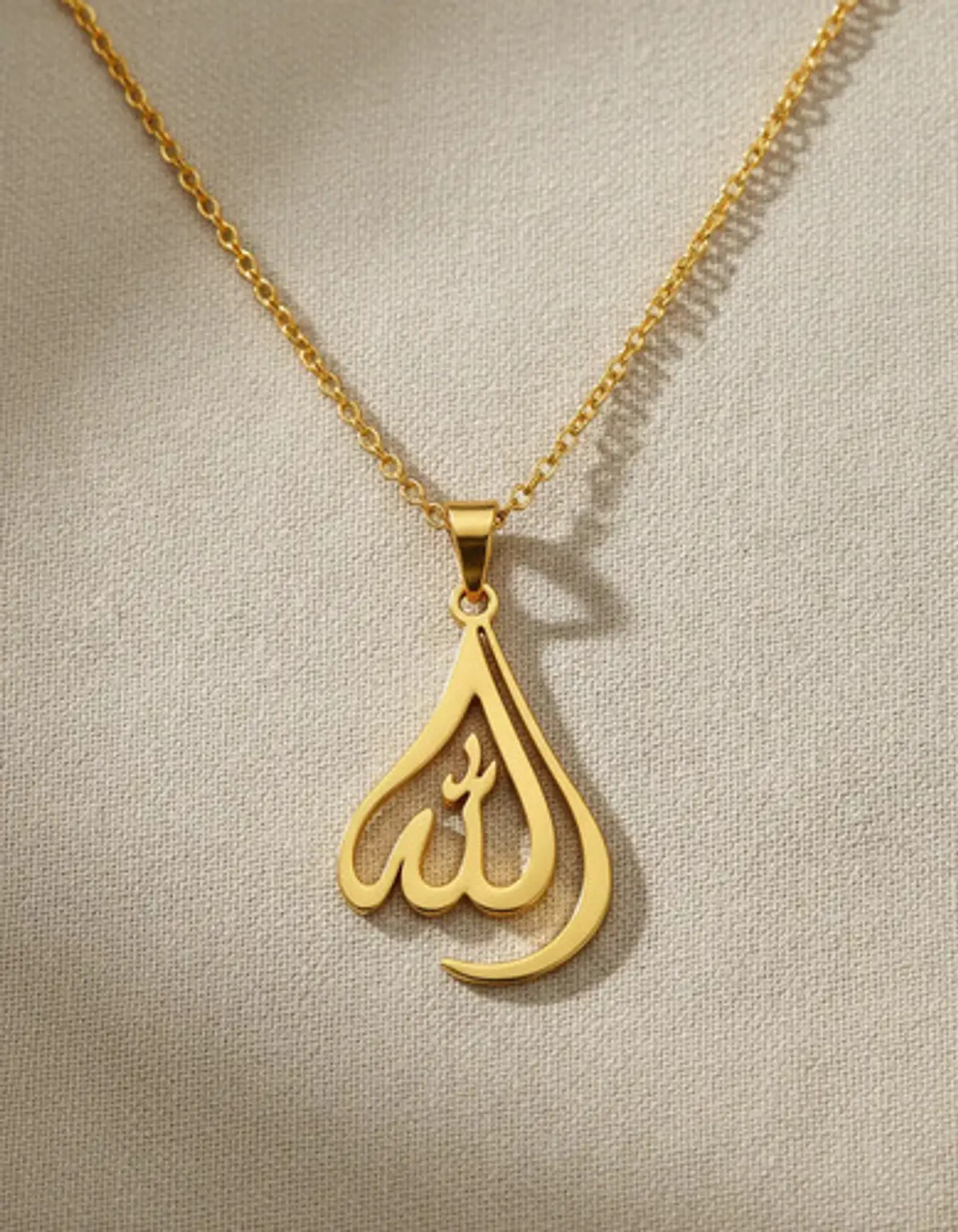 Collar Para Hombres Y Mujeres Dije Allah En Caligrafía Árabe 9