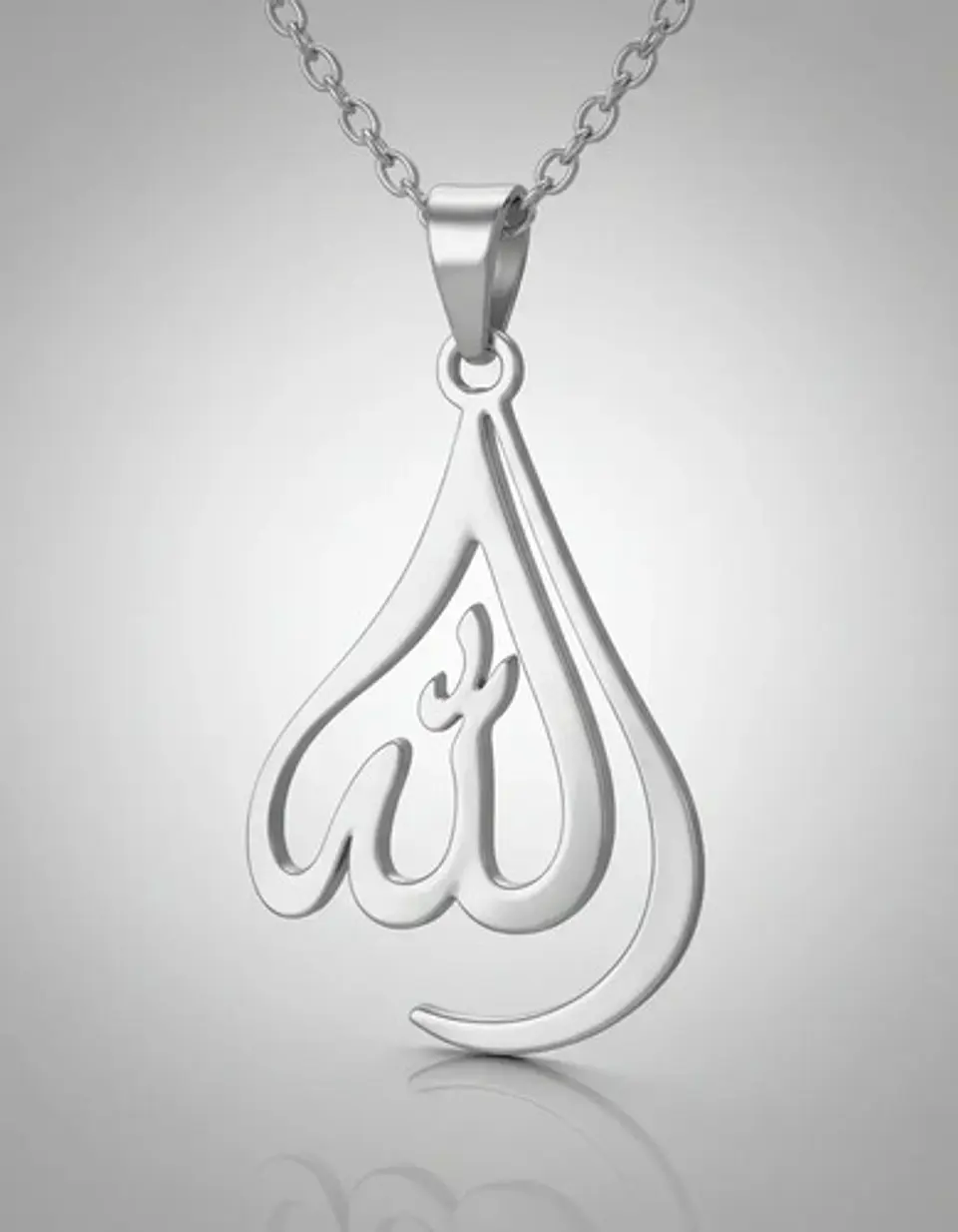 Collar Para Hombres Y Mujeres Dije Allah En Caligrafía Árabe 12