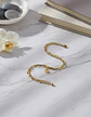 Pulsera De Acero Para Mujer Dije Luna Estrella Doble Cadena - Miniatura 4