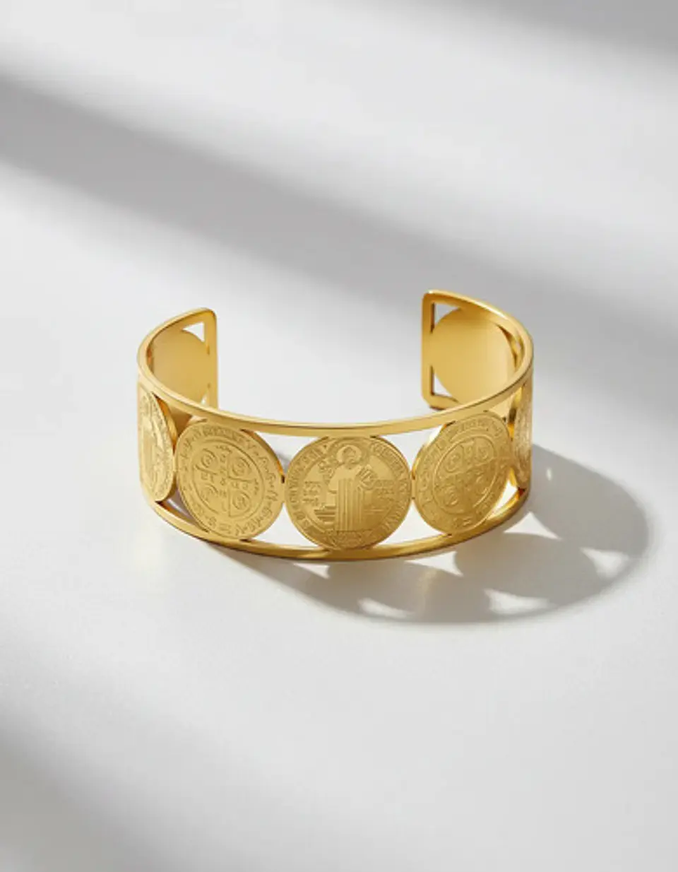 Pulsera Para Hombre Y Mujer Brazalete Medallas De San Benito 2