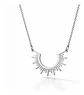 Collar De Acero Color Oro Para Mujeres Dije Rayos De Sol - Miniatura 11