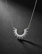 Collar De Acero Color Oro Para Mujeres Dije Rayos De Sol - Miniatura 15