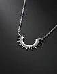Collar De Acero Color Oro Para Mujeres Dije Rayos De Sol - Miniatura 16