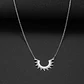 Collar De Acero Color Oro Para Mujeres Dije Rayos De Sol - Miniatura 17