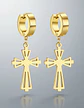 Aretes Para Hombres Mujeres Pendientes Cruz Gótica De Acero - Miniatura 7