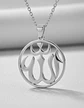 Collar Acero Para Hombre Y Mujer Dije Circular Allah Árabe - Miniatura 14