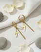 Aretes Para Hombre Y Mujer Pendientes Relámpago Con Cadena - Miniatura 5