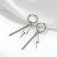 Aretes Para Hombre Y Mujer Pendientes Relámpago Con Cadena - Miniatura 10