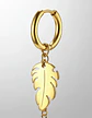 Aretes Urbanos Para Hombre Mujer Pendientes Hoja Con Cadena - Miniatura 7