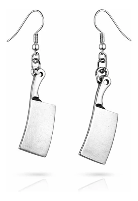 Aretes Para Hombre Mujer Pendientes Punk Cuchillo Carnicero