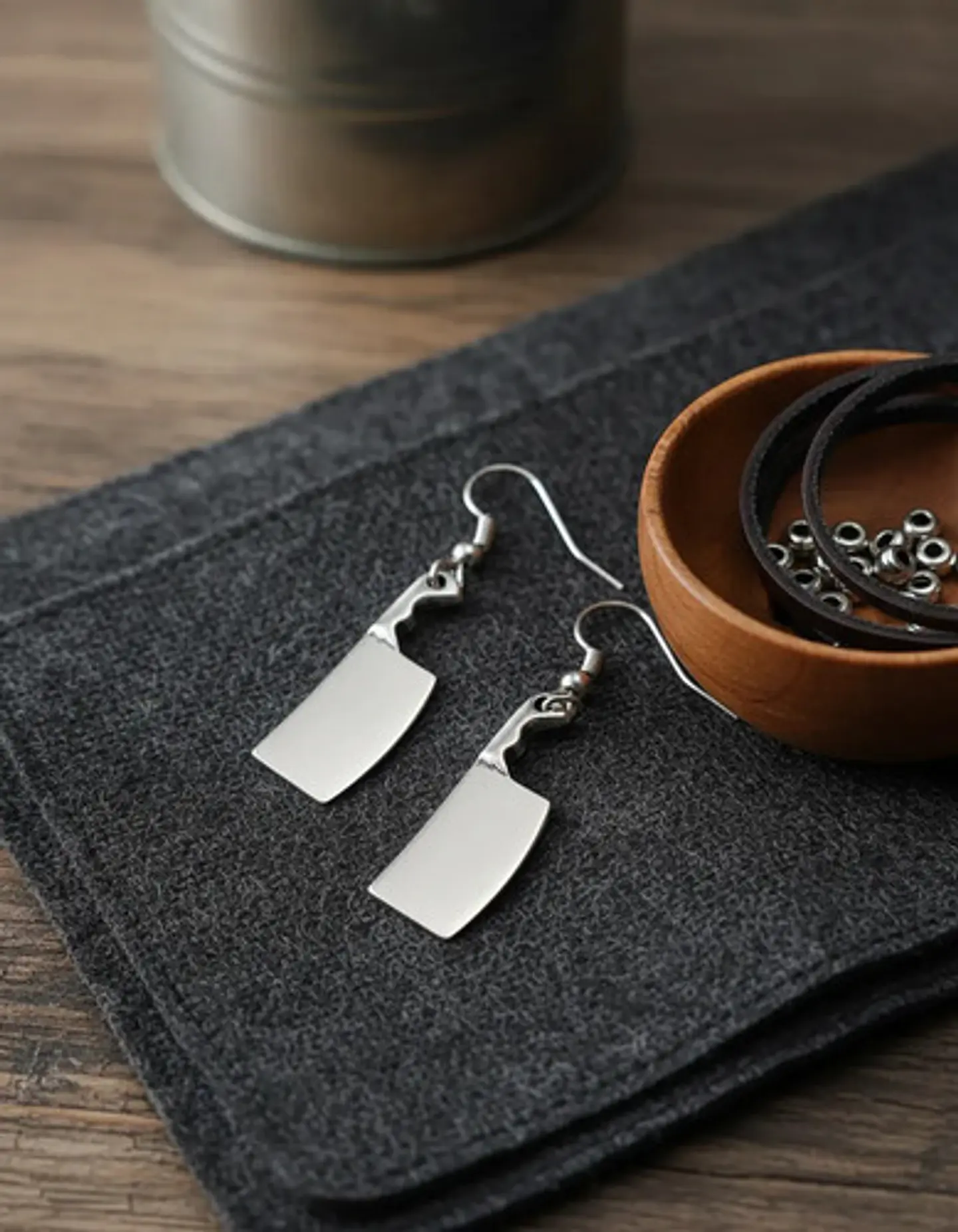 Aretes Para Hombre Mujer Pendientes Punk Cuchillo Carnicero 3