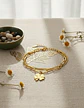 Pulsera Cadenas De Acero Para Mujer Dije Trébol De La Suerte - Miniatura 2
