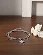 Pulsera Cadenas De Acero Para Mujer Dije Trébol De La Suerte - Miniatura 11