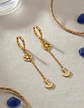 Aretes Para Hombres Mujeres Pendientes Cadena Timón Y Ancla - Miniatura 6