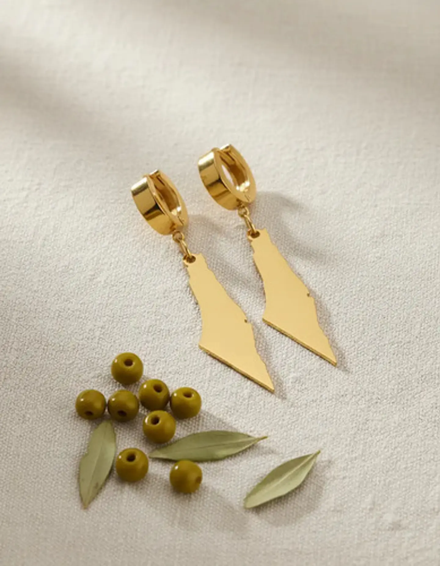 Aretes Para Mujer Pendientes Silueta Histórico De Palestina 2