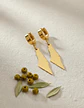 Aretes Para Mujer Pendientes Silueta Histórico De Palestina - Miniatura 2