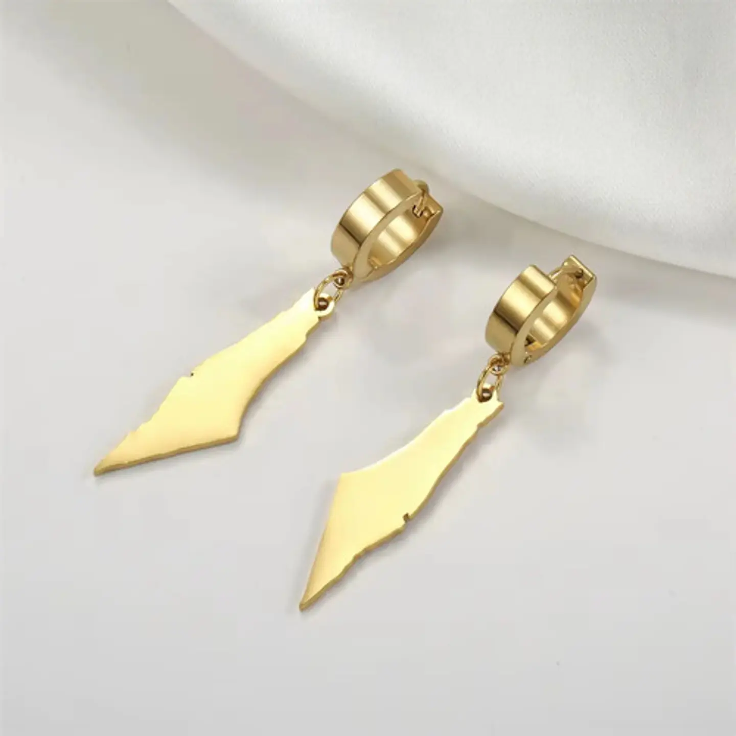 Aretes Para Mujer Pendientes Silueta Histórico De Palestina 7