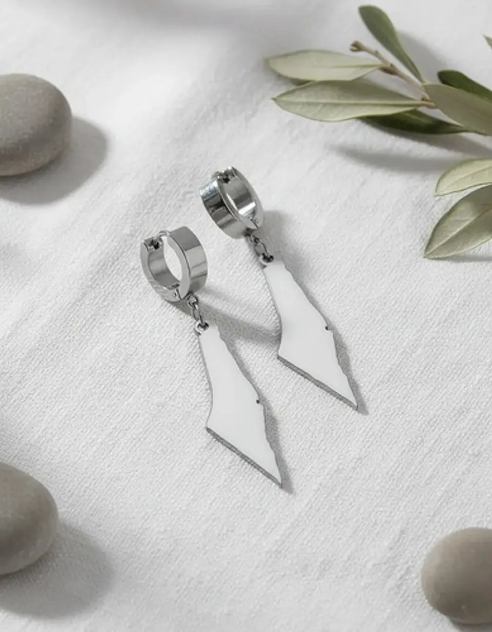 Aretes Para Mujer Pendientes Silueta Histórico De Palestina 10
