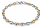 Pulsera Grano De Café De Acero Color Oro Para Hombre Y Mujer - Miniatura 1